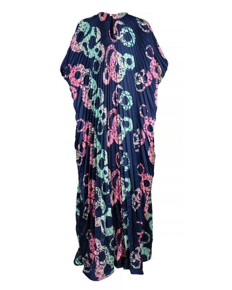 Ayanski Silk Pleated Round Neck Dress with Elastic Hand RTW69D1351PSD ...
